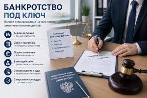 Банкротство под ключ: как устроена процедура, что в неё обычно входит и почему важен комплексный подход