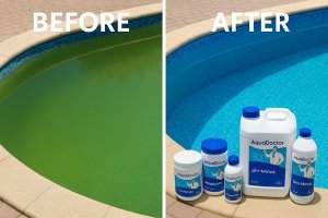 Химия для бассейна: до и после использования средств AquaDoctor