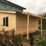 Photo of a permanent wooden extension