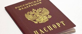 Passport for Russian citizens