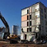 When a five-story building is demolished, what kind of apartment will they be given?